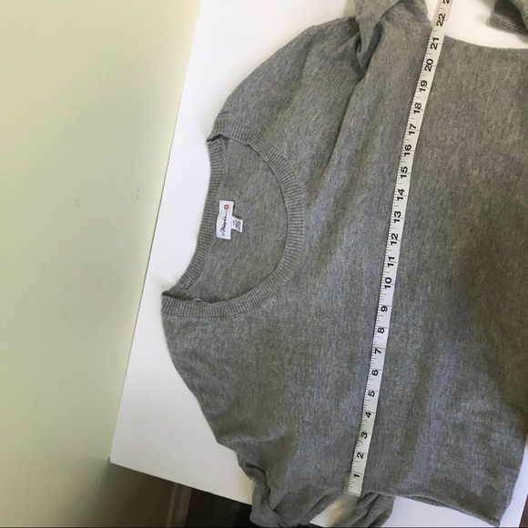 3.1 Phillip Lim x Target Grey Sweater Dress Flowy Skirt Cotton Chiffon Tunic Top - Picture 10 of 14